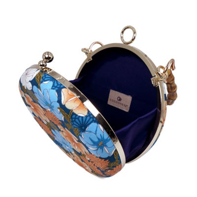 COCOONESE Round Hard Case Bamboo Handle Bag - Beverly 4