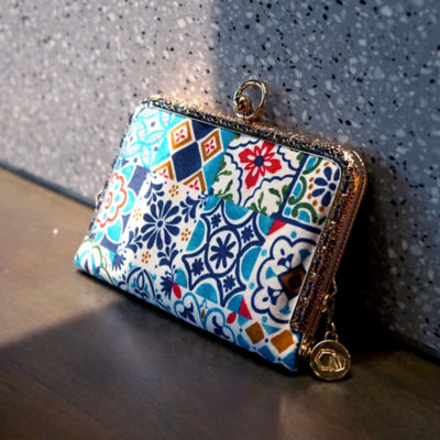 COCOONESE Kiss Clasp Card Holder - Peranakan Tiles 6