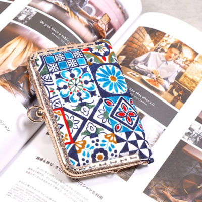 COCOONESE Kiss Clasp Card Holder - Peranakan Tiles 7