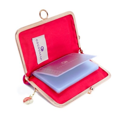COCOONESE Kiss Clasp Card Holder - Camilla's Blush 3