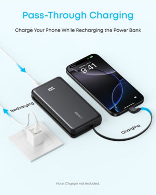 Anker Zolo 20000mAh 22.5W Built-in USB-C Cable CCC Power Bank A110E 5
