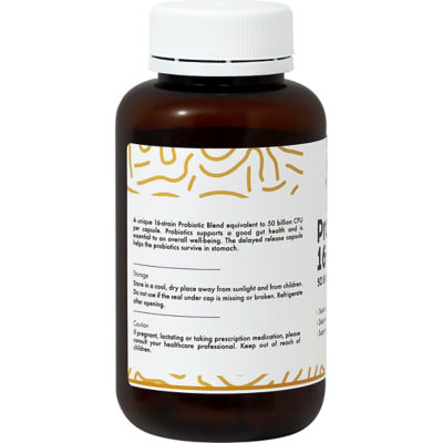 Nutrisynce 益生菌 16 菌株 500 亿菌落形成单位 60 粒素食胶囊 3
