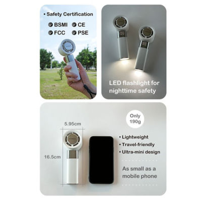 Atmax Lighti Portable Cooling Fan with LED Light 5