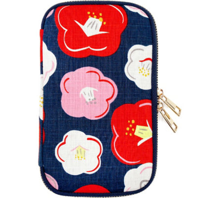 COCOONESE Travel Wallet - Winter Camellia (Blue) 1