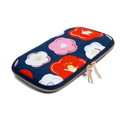 COCOONESE Travel Wallet - Winter Camellia (Blue) 2