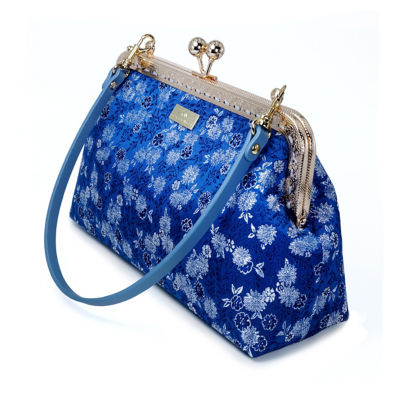 COCOONESE Underarm Bag - Silver Floral 4