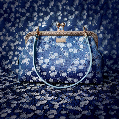 COCOONESE Underarm Bag - Silver Floral 6