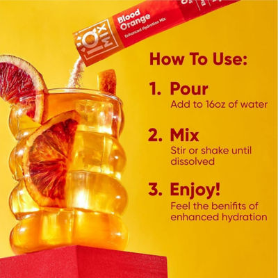 IQBar IQMix Sugar Free Electrolytes Powder Packets - Blood Orange 40 Sticks 5
