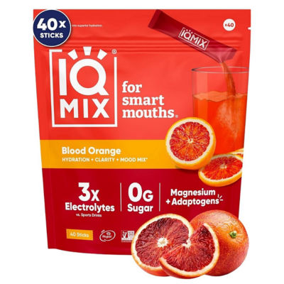 IQBar IQMix Sugar Free Electrolytes Powder Packets - Blood Orange 40 Sticks 9