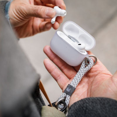 Monocozzi ESSENTIALS | Dust Proof Translucent Soft Plastic Case for AirPods 3 with Strap 2