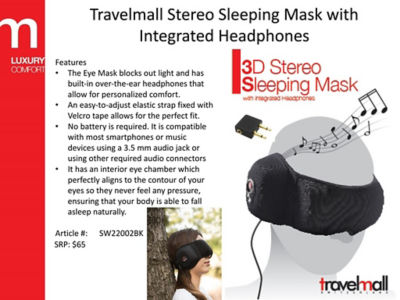 Buy 3D Stereo Sleeping Mask with Integrated Headphone Online in ...
