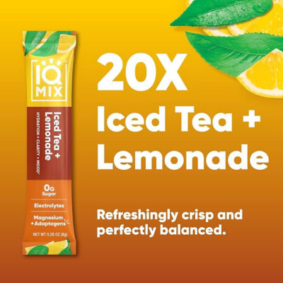 IQBar IQMix Sugar Free Electrolytes Powder Packets - Iced Tea Lemonade 20 Sticks 4