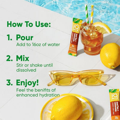 IQBar IQMix Sugar Free Electrolytes Powder Packets - Iced Tea Lemonade 20 Sticks 5
