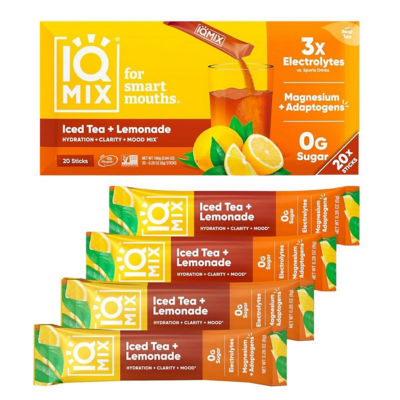 IQBar IQMix Sugar Free Electrolytes Powder Packets - Iced Tea Lemonade 20 Sticks 9