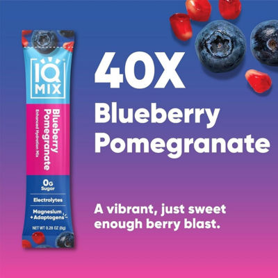 IQBar IQMix Sugar Free Electrolytes Powder Packets - Blueberry Pomegranate 40 Sticks 3