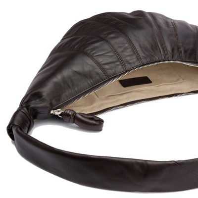 Buy LEMAIRE Medium Croissant Bag Soft Nappa Leather Dark Chocolate
