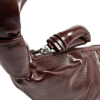 LEMAIRE Small Croissant Bag Coated Cotton Chocolate Fondant BG0003LF1329 4