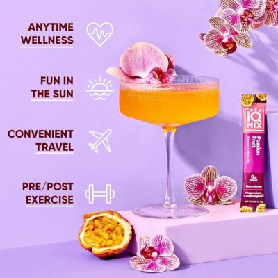 IQBar IQMix Sugar Free Electrolytes Powder Packets - Passion Fruit 40 Sticks 7