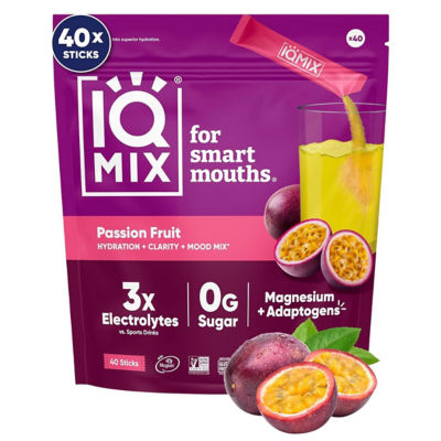 IQBar IQMix Sugar Free Electrolytes Powder Packets - Passion Fruit 40 Sticks 9