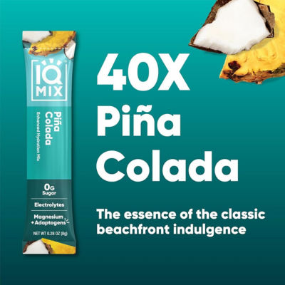 IQBar IQMix Sugar Free Electrolytes Powder Packets - Piña Colada 40 Sticks 3