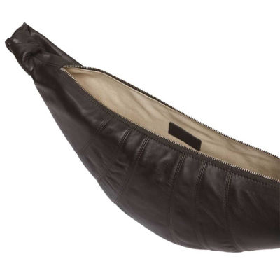 LEMAIRE Small Croissant Bag Soft Nappa Leather Dark Chocolate BG0003LL095 4
