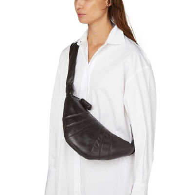 LEMAIRE Small Croissant Bag Soft Nappa Leather Dark Chocolate BG0003LL095 6