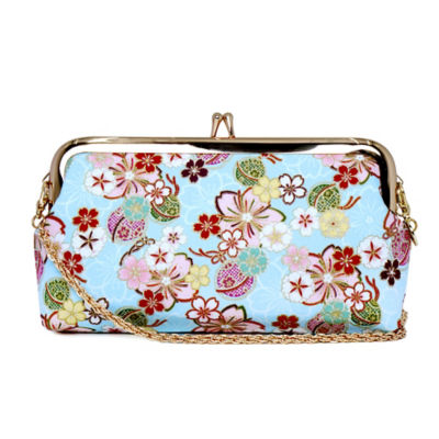 COCOONESE Wristlet Pouch - Sakura Forest (Blue) 2