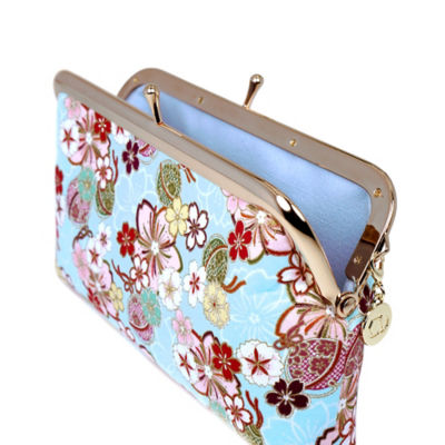 COCOONESE Wristlet Pouch - Sakura Forest (Blue) 3