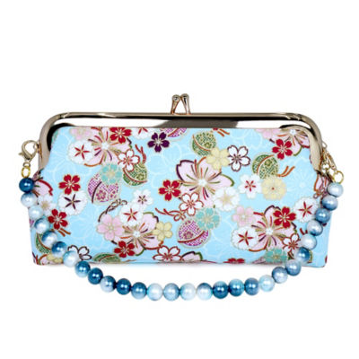 COCOONESE Wristlet Pouch - Sakura Forest (Blue) 4