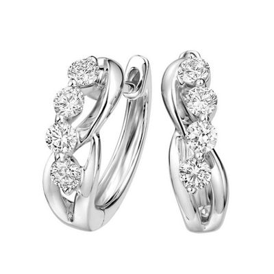 Goldheart Glitz White Gold Earrings 1