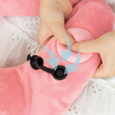 TRAVELMALL Hello Kitty 3D Inflatable Hooded Pillow with Patented Pump 4