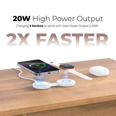 Mazer Qi2 认证 15W 二合一折叠式无线充电板 - M-qi2-MagPadDuo 8