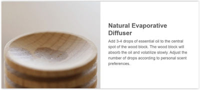 BONE Natural Wood Essential Oil Swing Diffuser (Alien) 7