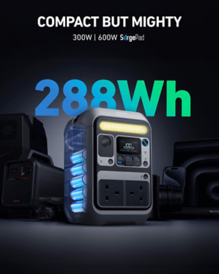 Buy Anker SOLIX C300 Portable Power Station - 288Wh | 300W Online