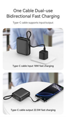 Recci [Bundle] Recci 10K Built-In USB C & Lightning CCC Power Bank + 77digi 70W Universal Travel Adapter + WiWU Alpha Tech Travel Pouch 4