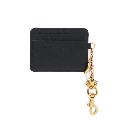 CHLOE Charms Card Holder In Grained Leather Black CH25AP977Q12001 3