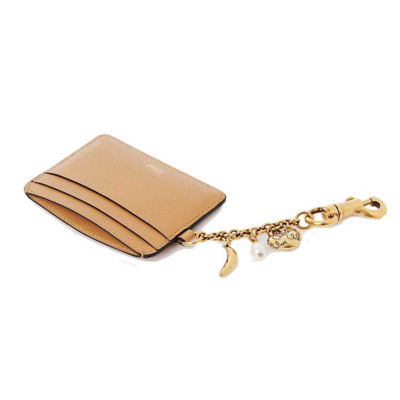 CHLOE Charms Card Holder In Grained Leather Biscotti Beige CH25AP977Q12268 4