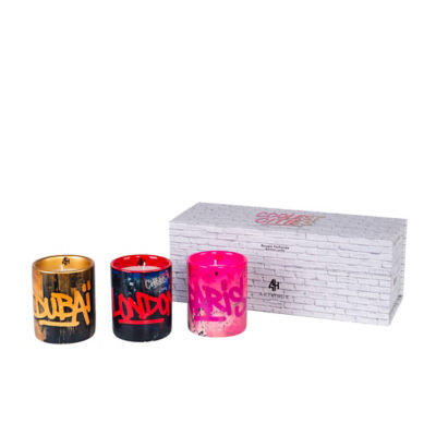 Artitude Home Coolest Cities Scented Ceramic Candle Gift Set 3