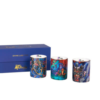 Artitude Home Divine Luxe Trio Scented Ceramic Candle Gift Set 3