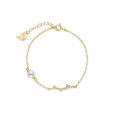 Pearly Lustre Top Grade Freshwater Pearl Bracelets WB00283 | ROSE 1