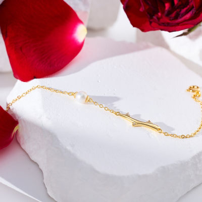 Pearly Lustre Top Grade Freshwater Pearl Bracelets WB00283 | ROSE 4