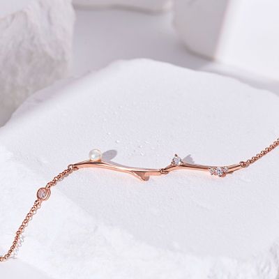 Pearly Lustre Top Grade Freshwater Pearl Bracelets WB00300 | ROSE 4