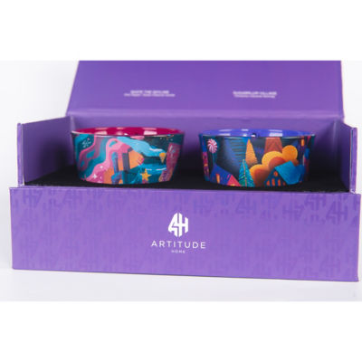 Artitude Home Christmas Duo Scented Glass Candle Gift Set 3