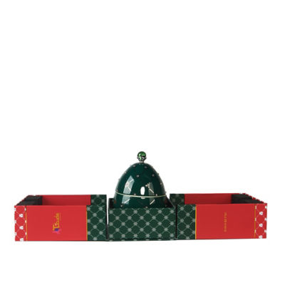 Artitude Home Vela De Huevo Navidad Verde Green (Pink Pepper-Sweet Chestnut-Vanilla) Scented Ceramic Egg Candle 3