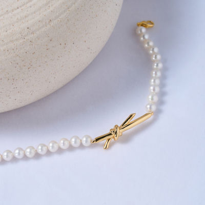 Pearly Lustre Top Lustre Freshwater Pearl Bracelet WB00253 | X Collection 3