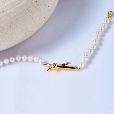Pearly Lustre Top Lustre Freshwater Pearl Bracelet WB00253 | X Collection 6