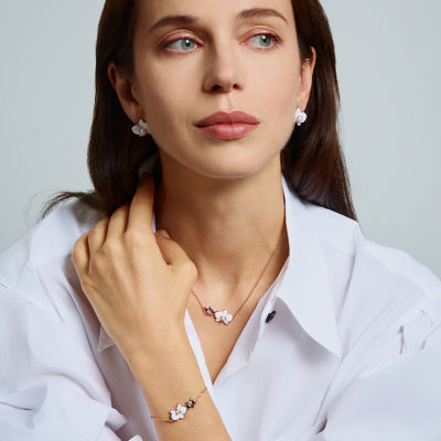 Pearly Lustre Top Grade Freshwater Pearl Bracelet WB00268 | ORCHID 5