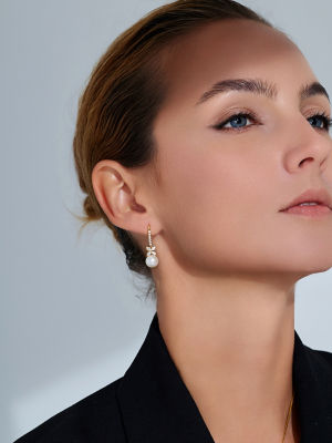 Pearly Lustre Freshwater Pearl Earrings WE00656 | EVERLEAF 4