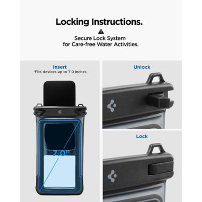SPIGEN [Bundle of 2] Spigen Aqua Shield Floating Waterproof Phone Case A611P 8