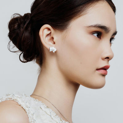 Pearly Lustre Top Grade Freshwater Pearl Earrings WE00780 | ORCHID 3